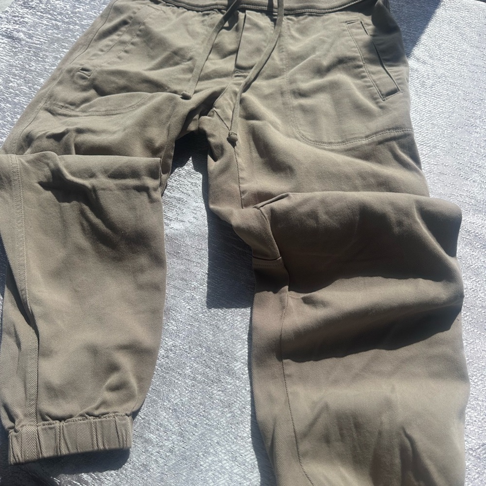 James Perse Olive Drawstring Joggers